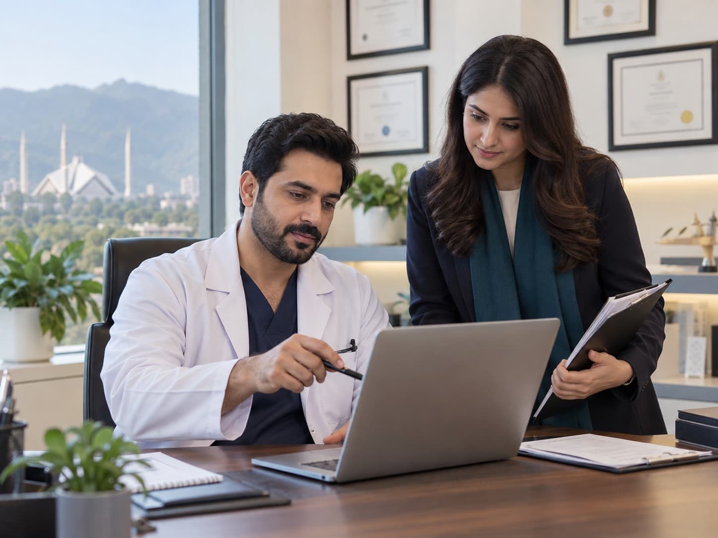 Hair clinic provider verification review by a Pakistani clinician and marketplace administrator